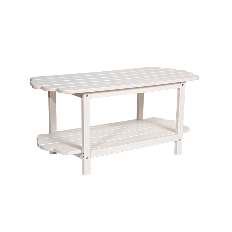 Tavolo lungo bianco resistente in HDPE con viti di montaggio in acciaio inossidabile 304