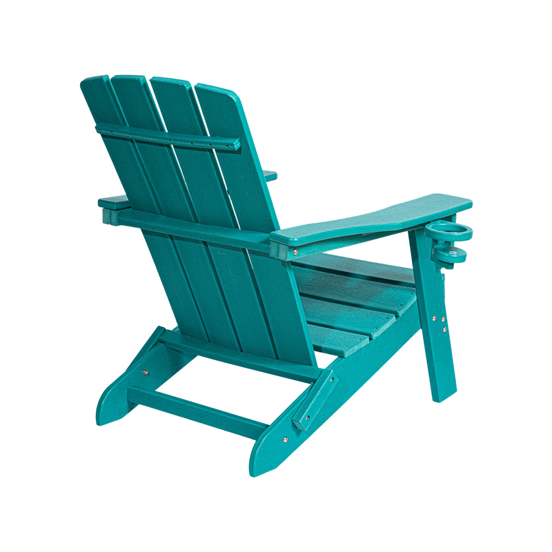 Sedia Adirondack Lake Blue piccola in HDPE con hardware in acciaio inossidabile