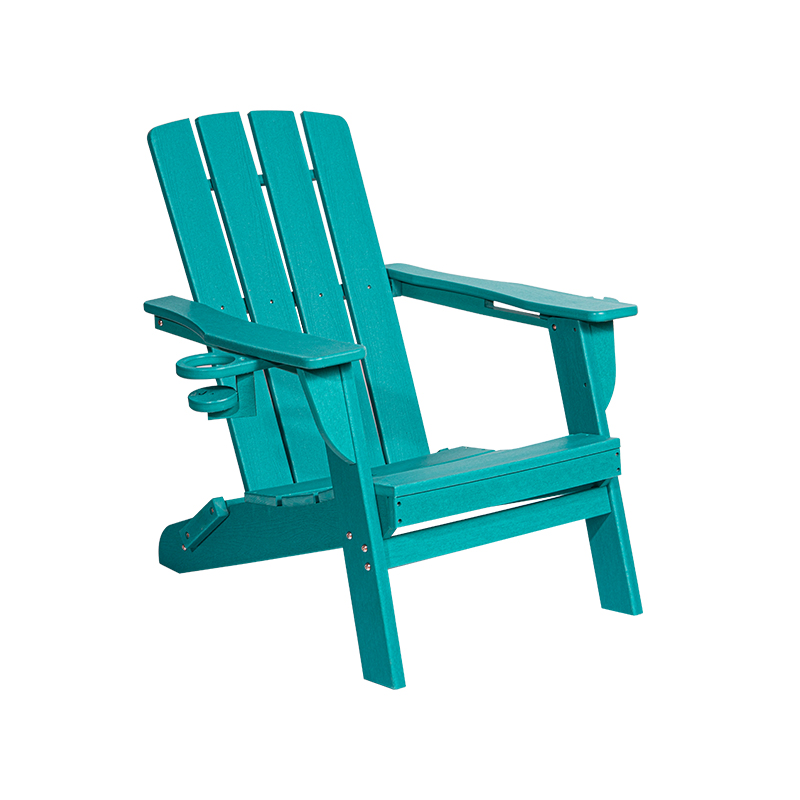 Sedia Adirondack Lake Blue piccola in HDPE con hardware in acciaio inossidabile