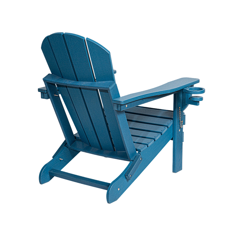 Sedia Adirondack in legno blu navy per patio esterno